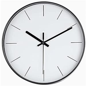 DIYZON Orologio da Parete Minimalista 30 cm, Movimento al Quarzo Senza Ticchettio Motorizzato Dalla Batteria, Facile da Leggere, Ldoneo per Decorare la Camera da Letto, la Cucina