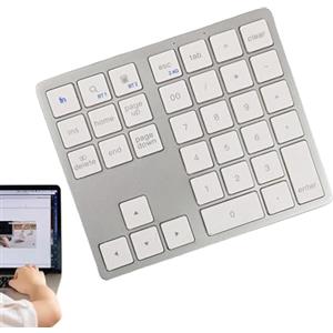 Generico Tastiera wireless portatile, tastierino numerico wireless,Tastiera numerica per computer a 35 tasti - Utilizza la tastiera meccanica wireless silenziosa, il tastierino numerico del computer per l'assi