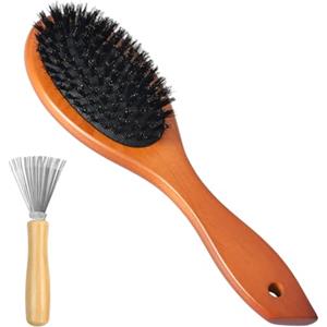 DEARBAG Spazzola Capelli Con Setole Di Cinghiale, Capello, Pettine Antistatico