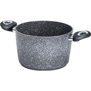 Aeternum, Madame Petravera 3.0, Pentola Antiaderente, Ideale per Induzione, Diametro 24 cm, Full Induction, Grigio