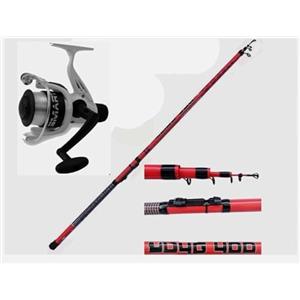 generico Bolognese Mt.3 Canna da Pesca con Mulinello Galleggiante Mare Lago Trota Carpa