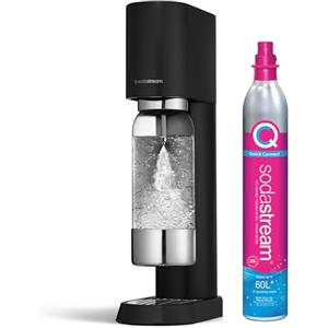 sodastream Gasatore Enso Realizzato con acciaio inox dal design elegante include un cilindro di Co2 e Bottiglia lavabile in lavastovilgie colore nero