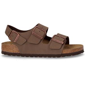 BIRKENSTOCK Milano Sandalo In Pelle Mocca - Donna - Mocca