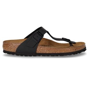 BIRKENSTOCK Gizeh Ciabatta Infradito In Pelle Nero - Donna - Nero