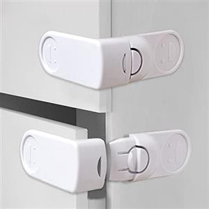 YIJBAO Blocca Cassetti per Bambini - Chiusure Sicurezza Bambini - Ferma Chiudi Cassetti Bambini - Kit Sicurezza Bambini Casa - Dispositivo Antiabbandono - Ganci Chiudi Cassetti Bambini (bianco 10 paia)