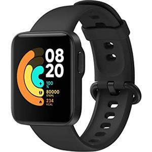 Xiaomi Mi Watch Lite, Smartwatch Black Touch Screen Da 1,4 Pollici, 5 Atm Resistente All'Acqua, Nero, â€Ž4.1 X 3.5 X 1.1 Cm, 35 Grammi