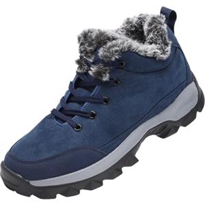 JMORCO Doposci Uomo Scarpe da ginnastica uomo, scarpe calde, stivaletti alla caviglia(Blue,43)