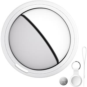 Bnlei Localizzatore Smart Air Tracker Tag Compatibile Apple Dov'è (solo iOS), Batteria di Ricambio Inclusam, Adatto per Chiavi, Portafoglio, Auto, Bicicletta, Borsa (Bianco, Confezione da 1)