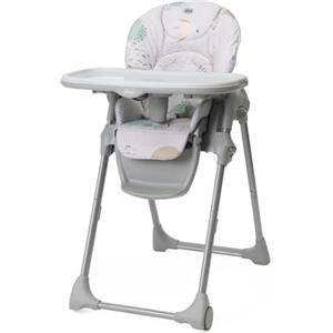 Chicco Polly Easy Seggiolone Pappa Evolutivo per Bambini da 6 Mesi a 3 Anni (15 kg), Seggiolone Reclinabile a Sdraietta con Altezza e Poggiapiedi Regolabili, 4 Ruote, Chiusura Compatta, Landscape