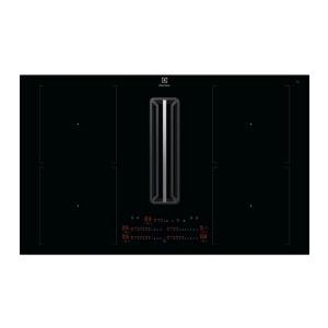 Electrolux PRONTA CONSEGNA - SPEDIZIONE IMMEDIATA Piano Cottura da Incasso Induzione con Cappa Aspirante Integrata 83 cm 4 Zone Bridge Vetroceramica Nero Hob2Hood Classe A+ Electrolux KCD84453CK