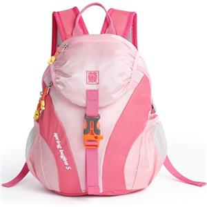 Cozary Zaino per Bambini All'Aperto, 5L Impermeabile Sportivo Adatto, Confortevole Zaino da Trekking per 1-3 Bambini, Design Traspirante, per Scuola, Viaggio e Sport, Rosa