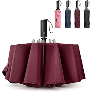 G4Free UPF 50+ protezione UV 150 pollici grande ombrello da viaggio inverso, 10 costole antivento compatto blocco solare invertito ombrello auto automatico aperto