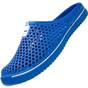 SAGUARO Uomo Donna Spiaggia Traspirante Pantofole Leggero Flessibile Estate Sandali Anti-scivoloso Unisex Clogs Piscina Slippers 39EU Dunkelblau
