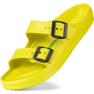 SAGUARO Pantofole Antiscivolo Uomo Donna Spiaggia da Ciabatte Slip-on Scarpe da Bagno Leggere Casuale Sandali, Giallo 41
