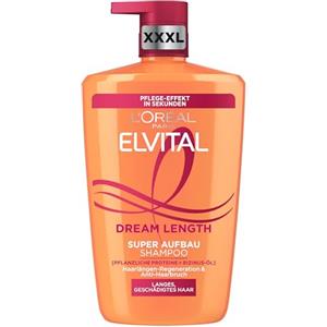 L'Oreal Paris L'Oréal Paris Elvital Dream Length - Shampoo per capelli lunghi da sogno, con olio di ricino, vitamine e proteine vegetali, 1 x 1000 ml