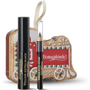 Bottega Verde - Cofanetto Regalo con Mascara Volume Extra Black 6 ml e Matita Occhi Intensa 0,6 g, con Olio di Camelia e Vitamina E, Make-up Occhi Nero Intenso, Idea Regalo per Lei