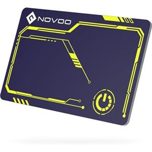 NOVOO Air Tag Card Wallet Tracker, 1.6 mm Slim Smart Card, 6 Anni Batteria, IP68 Impermeabile, Compatibile Apple Dov'è (iOS Only), Bluetooth Localizzatore per Portafogli, Valigie, Passaporti, Verde