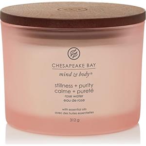 Chesapeake Bay Candle Chesapeake Bay candela profumata | Candela Tumbler Stillness + Purity a 3 stoppini per aromaterapia | Durata: fino a 24 ore | Collezione Mind & Body
