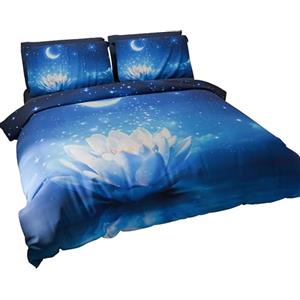 PETTI Artigiani Italiani - Set Copripiumino Singolo Maxi 155x220 cm (1 Federa 80x80 cm Inclusa), Parure Copripiumino Microfibra con Stampa Digitale Notte Stellata - Made in Italy