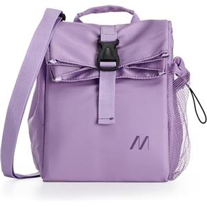 Muitomas, Borsa Termica Efficiente con Tasca Esterna, Materiale Resistente, Capacità di 15 L, Colore Lilla
