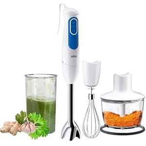 Braun Ibis C32 frullatore ad Immersione, 700 W, Semplice Controllo della velocità, in Modo Che Il Mixer Possa Essere Usato con Una Mano, Blu