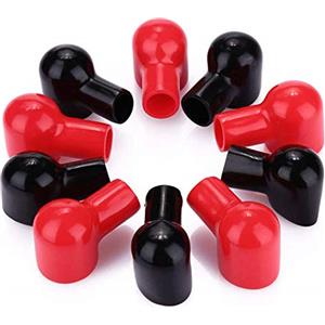 ZHITING 10pcs Coprimorsetti Batteria Positivo e Negativo Cappucci Protettivi Flessibili Battery Terminal Cover in Plastica Isolante per Auto