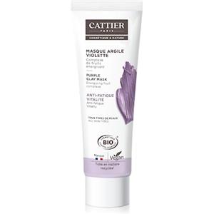 CATTIER PARIS Cattier - Maschera di argilla viola - tutti i tipi di pelle - 100 ml, disintossicante