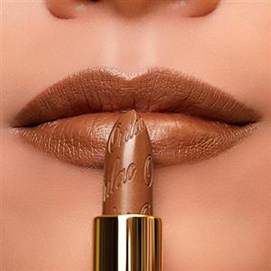 Oulac Rossetto Metallizzato Lucido Marrone, Rossetti Glitter Senza Profumo, Perlato e Brillante, Colore Intenso Lunga Durata, Formula Idratante Nutre le Labbra, Vegan & Senza Glutine, 08 Hawaii Summer