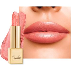 OULAC Rossetto Opaco Finitura Metallica, Matte Rossetti Corallo Glitterato Idratazione e Lucentezza a Lunga Durata per le Labbra, Texture Fine Colore Intenso, 4,3g (GM11) Aurora