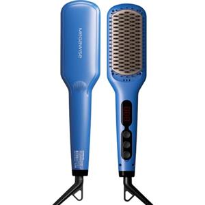 MEGAWISE Spazzola Lisciante per Capelli, Pettine Lisciante per Tutti i Tipi di Capelli con Denti Riscaldanti Nano, Tecnologia Doppio Anione, MCH 20s Riscaldamento Rapido e Spegnimento Automatico di 60 Minuti