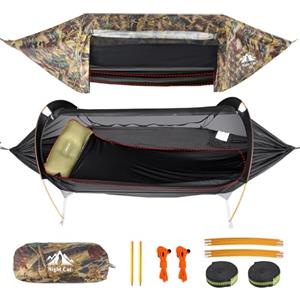 Night Cat Amaca Tenda Con Zanzariera Impermeabile Antipioggia Per 1 Persona Escursionismo Campeggio in Giardino Cortile Selvaggio