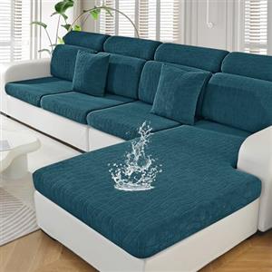 Ystyle Copriseduta Divano Elasticizzato, Impermeabile Copricuscini Divano Lavabile, Universale Copridivano Cuscini Separati Antiscivolo (2 Posti, Turchese)