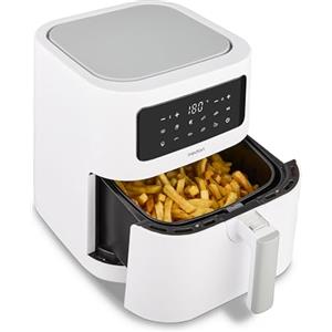 MEDION E40 XL friggitrice ad aria calda (5,2 L, airfryer, 2 150 W, 9 programmi automatici, funzione forno, frittura senza olio, pannello touch, display LED), opaca