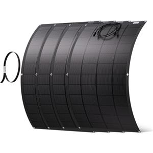 ECO-WORTHY 4 Pannello Solare Flessible da 200 W, ETFE,25% alta Conversione 800 W, Moduli Solari Flessibili per Centrali Elettriche da Balcone, Camper, Barche, Tetto, Campeggio, Superfici irregolari