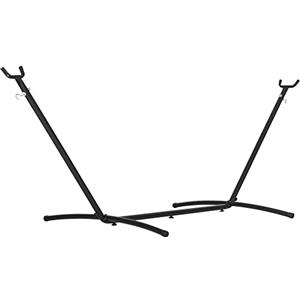 Outsunny Supporto Struttura Portante Max.120Kg per Amaca Regolabile 280x120x110cm Nero