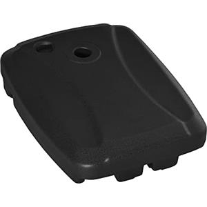 Outsunny Base per Ombrellone a Braccio da Giardino in HDPE con Base a T e Ruote, Basamento per Ombrellone a Sbalzo Riempibile Fino a 75 kg con Acqua e Sabbia, 80x60x17 cm, Nero