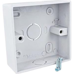 LEDLUX Scatola Incasso Muro Parete Quadrata 86X86, Stile Standard Cinese, Ottimo Per Termostato Touch Panel, In plastica (86X86X33mm)