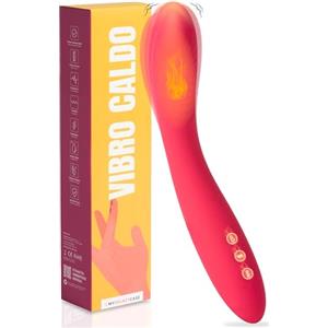 MySecretCase Vibratore Riscaldato 22cm Vibratoreper Donne Grande Vibratore Punto G 10 Modalità di Vibrazione Vibratoreper Donna Punto G Squirting Sexytoysys Donna Stimolatore Clitoride Femminile Rosso