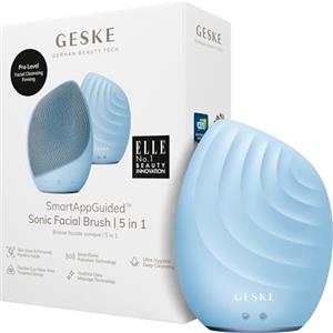 GESKE | Spazzola per il viso SmartAppGuided™ 5 in 1 | Spazzola elettrica per la pulizia del viso | Spazzola morbida in silicone | Pulizia del viso professionale | Massaggiatore facciale