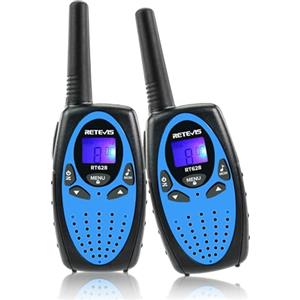Retevis RT628 Walkie Talkie Bambini, Regalo Giocattolo VOX a Lungo Raggio per Vacanze, Facile da Usare per Campeggio e Avventura (1 Coppia, Blu)