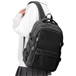 SZLX Zaino Scolastico Da Donna Leggero Scuola Casual Daypack College per Computer Portatile Uomo Donna Resistente All'acqua Zaino Da Viaggio per Adolescenti Lo Sport Liceo Medio Bookbag per ragazze