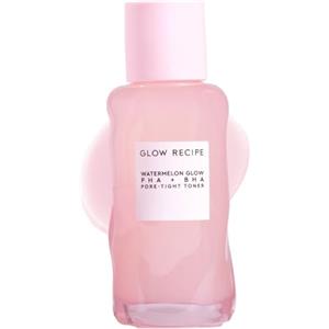 Glow Recipe PHA + BHA - Tonico per il viso, minimizzatore dei pori ed esfoliante delicato per la pelle di vetro, esfoliante, rassodante e idratante con acido ialuronico e anguria (40 ml)