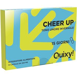 Quixy Cheer UP - Integratore con Griffonia, Rodiola e Vitamine B6-B12 per Tono Umore, Relax e Benessere Mentale Cambi Stagione - 15 Capsule Made in Italy