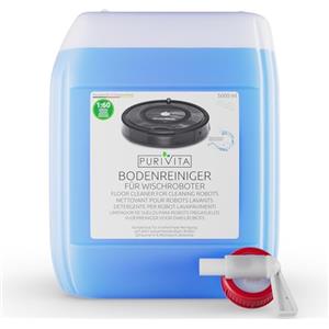 PURIVITA® Detergente per Robot Lavapavimenti [5000ML] - Detersivo Lava Pavimenti Robot - Liquido Prodotto Lavapavimenti - Floor Cleaner for Roboter - Per Tutti i Tipi di Robot Spazzino e Aspirapolvere