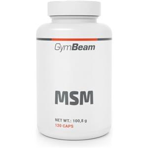 GymBeam MSM Integratore - MSM Integratore Puro in Capsule - Metilsulfonilmetano 1400 mg - Nutrimento Funzionale per Articolazioni - Con Zolfo Organico - Adatto ai Vegani - 120 capsule