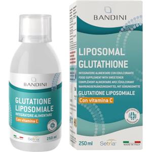 Bandini® Glutatione + Vitamina C Liposomiale Liquido 250ml - Glutatione Setria® Ridotto (250mg) e Vitamina C (790mg) per Dose - Alta Biodisponibilità - Tecnologia Liposomiale - Antiossidante Naturale