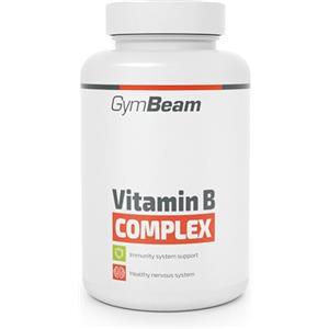 GymBeam Vitamina B Complex - Integratore con 8 Vitamine B Essenziali per il Sistema Nervoso, Cuore e Psiche - Vitamina B Complex per Vista, Pelle e Capelli Sani - 1 Compressa al Giorno, 120 cpr
