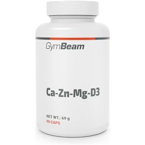 GymBeam Calcio-Zinco-Magnesio-Vitamina D3 - Integratore Ossa e Muscoli, Supporto Immunitario e Riduzione Stanchezza, 90 cps
