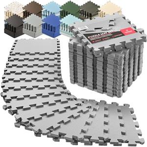 BeMaxx Tappeto Palestra Tappetino Fitness da Ginnastica a Puzzle - Pavimento Protettivo Incastro Tatami Gomma Allenamento Protezione Sport| Materassino Gommato Mattonella Pavimentazione per Home Gym Manubri