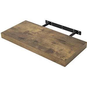 WOLTU Mensola da Muro Scaffale Libreria a Parete Decorazione per Cucina, Bagno, Camera da Letto, Ufficio, Soggiorno 50x23x3.8cm Marrone Vintag RG9368hov